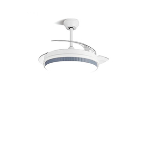 Lámpara colgante LED con ventilador de techo plegable retráctil, control remoto de 6 velocidades con función de memoria de luz, luz de ventilador de 3 aspas - Product Image 1