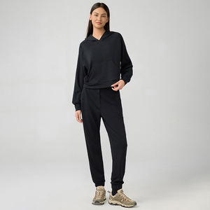 بيع بالجملة لولو للنساء تخفيضات كبيرة تصميم مخصص بلوفر بدلة رياضية للركض سادة سريعة الجفاف طباعة أزياء هوديي مجموعات غير رسمية - Product Image 6