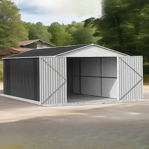 Le hangar <span class=keywords><strong>de</strong></span> <span class=keywords><strong>jardin</strong></span> <span class=keywords><strong>en</strong></span> acier peut servir <span class=keywords><strong>de</strong></span> garage pour ranger les outils, offrant une protection contre le vent et la pluie. - Product Image 2