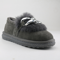Bottes en cuir noir et fourrure