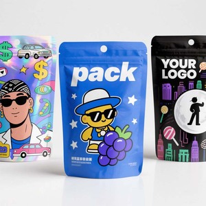 Resealable Mylar <b>Bags</b> Bulk Packaging Custom Printed 3.5g-1lb Zipper Pouch for Coffee/Tea/Nuts Vacuum Seal Storage - Product Image 3