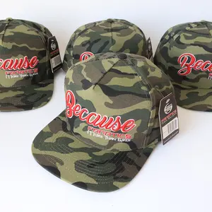 Adam Fan renkli pamuklu kumaş işlemeli logo 5 panel düz saçak moda kişiselleştirilmiş hip hop SnapBack şapka özel şapka tedarikçisi