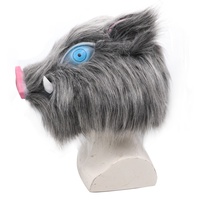 Masque en peluche Zoshigaya Inosuke tête de cochon, vente en gros d'usine, masque de fête d'Halloween anime