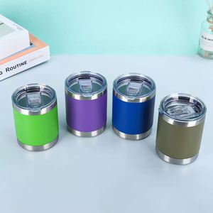 Insulated 10oz 304 Steel <b>Double</b> <b>Wall</b> Vacuum Tumbler Coffee <b>Mug</b> Custom Logo Thermal for Outdoor Sports Daily - Product Image 4