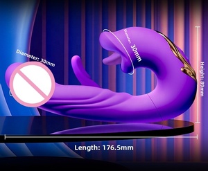 Großhandel 3-in-1 Vibrator für Frauen mit 7 Frequenzen, USB-Stromversorgung, Neues Exportmodell mit Mundklappe, Zunge und G-Punkt-Stimulation - Product Image 4