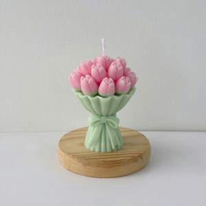 Vela Aromática con Aroma a Ramo de Tulipanes, Cera de Soya, Sin Humo, Decoración Premium para el Hogar, Regalo de Cumpleaños, Recuerdo de Boda - Product Image 6