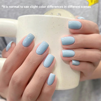 Nouvelle poudre fine noire effet perle, gel UV magnétique pour ongles effet œil de chat, perles de verre blanches en porcelaine pour salon de manucure