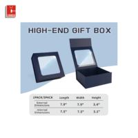Boîtes d'emballage cadeau personnalisées en gros, boîtes en papier sur mesure avec fenêtre, ruban et nœud