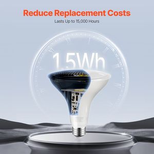DB PAR38 ampoule d'inondation extérieure à intensité variable 6 Pack 1050 Lumens 5000K blanc chaud SMD ETL certifié pour entrepôt jardin utilisation AC PC - Product Image 4