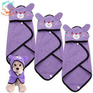 COLLABOR büyük Pyrenees havlu Pet iyi absorbans nazik cilt dostu Pet köpek havlusu mikrofiber Pet yaka tükürük havlusu - Product Image 1