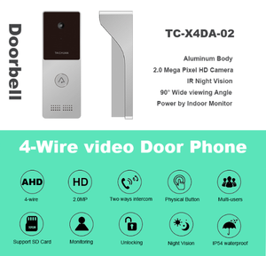 Good Price alibaba Golden Supplier CE ROHS 12V 1A Villa Video <strong>Intercom</strong> - Product Image 3