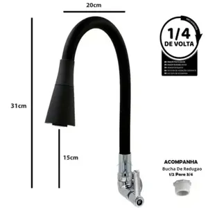 <span class=keywords><strong>Rubinetto</strong></span> Moderno per Lavello da Cucina a Freddo, in Plastica ABS, Tubo Angolare Colorato Universale per Esportazione nel Sud-Est Asiatico, Modello E-commerce - Product Image 2