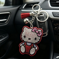 Nouveau porte-clés en forme d'animal de dessin animé KITTY, accessoire de sac pour femme, petit cadeau