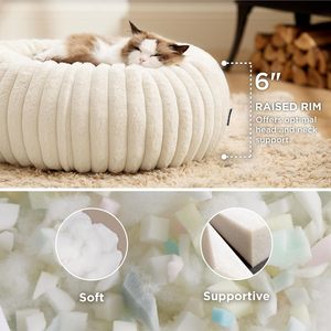 Coussin carré pour animaux de compagnie en fausse fourrure solide et épaisse, écologique, amovible et lavable pour l'hiver, pour chiens et chats - Product Image 2