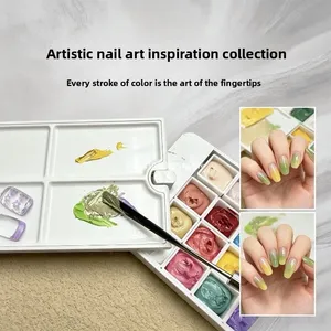 18/24Color Wash-Free Painting Gel Nail Art Gradient Color DIY Design <b>UV</b>/LED Gel Quick Flower <b>Paint</b> Engraving Gel Nail Polish - Product Image 2