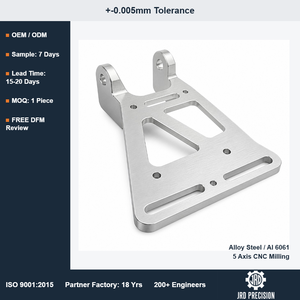 Composants CNC pour Traqueur <span class=keywords><strong>Solaire</strong></span> Personnalisé, Fournisseur OEM JRD Precision, Usinage CNC 5 Axes ISO 9001, Précision +/-0.005mm, 6061 7075 - Product Image 1