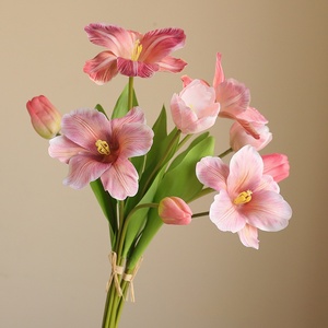 New Style <b>Artificial</b> Tulip High Quality Single <b>Stem</b> Silk <b>Artificial</b> Flowers for Mother's Day New Year & Wedding Decoration - Product Image 5