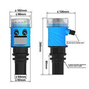 LONN Electronic Non-Contact <strong>Ultrasonic</strong> <strong>Level</strong> <strong>Sensor</strong> 220V 0-10M LCD <strong>Digital</strong> 4-20mA RS485 ABS Material 0.5% Accuracy <strong>Level</strong> Gauge - Product Image 3