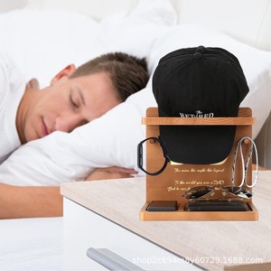 Perchero de Madera para Sombreros, 4 Niveles, Organizador Multifuncional para Entrada, Perchero Hecho a Mano - Product Image 2
