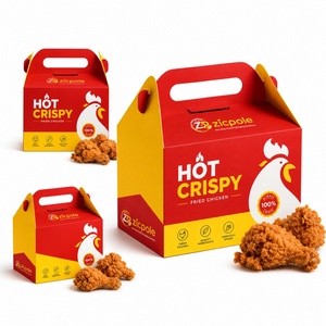 Cajas de Empaque Personalizadas al por Mayor para Comida Rápida, Nuggets, Alitas, Pollo Frito Estilo <span class=keywords><strong>KFC</strong></span> - Product Image 4