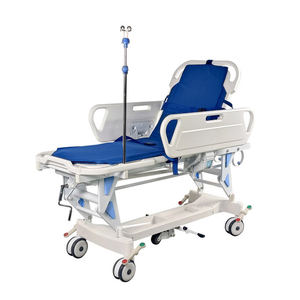 Peregang Transfer pasien <span class=keywords><strong>Manual</strong></span> dengan tinggi yang dapat diatur dan pagar ekstra panjang elegan untuk keamanan selama transportasi yang luar biasa - Product Image 3