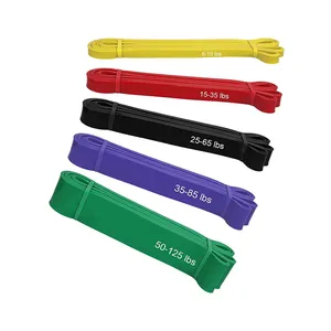 Bandes De Résistance Puissance Exercice Stretch Pull up Assisted Band Fitness Latex Bande De Résistance En Latex 4 Jeux Ancre De Porte - Product Image 1