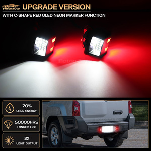 Lámparas de Matrícula LED 18 SMD Blancas y Rojas para Nissan Frontier 07-19, Titan 07-15, Xterra 07-15, Armada 08-15 - Product Image 2