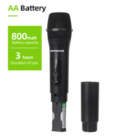 Microphone de karaoké professionnel RAYHAYES R-07 UHF, système de microphone sans fil 4 canaux pour fête