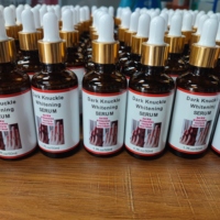 Sérum éclaircissant OEM personnalisé pour éliminer les taches sombres des coudes, genoux et phalanges en 7 jours, efficace et puissant, pour peaux noires