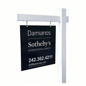 Panneau publicitaire personnalisé en plastique pour jardin, imprimé numériquement, pour agences immobilières, événements et anniversaires - Product Image 1