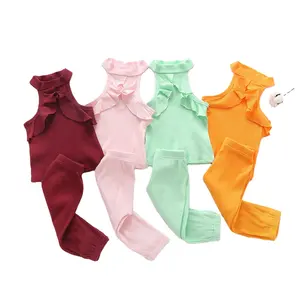 rts 2021热销存货销售广州夏季婴儿服装设置2件短婴儿服装套装