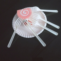 Assiette en papier jetable pour pizza pour les fêtes, vaisselle en papier et ensemble de fourchettes