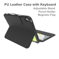 Clavier filaire bleu OEM/ODM avec étui en TPU pour iPad, compatible charge rapide 30W, Type-C, antichoc, support réglable, porte-crayon