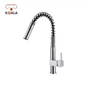 Pull Down Chrome Hot And Cold Kitchen Sink Plumbing Taps Water Mixer