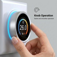 Termostato Inteligente para Calefacción por Suelo Radiante con WiFi, Perilla Giratoria, Ahorro de Energía, Control Preciso de Temperatura