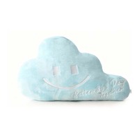Nouveau design, cadeaux promotionnels, forme de nuage, peluche douce, adorable coussin en peluche en forme de nuage, coussin de maison, bleu clair, dessin animé, coussin adorable