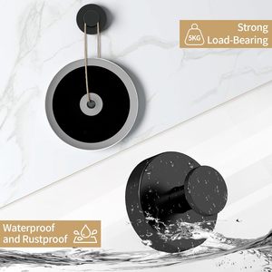 Hot Selling Silver Black <b>Wall</b> Mounted <b>Hook</b> Metal Suction Cup <b>Hooks</b> No Drilling Adhesive Vacuum Suction Cup Detachable <b>Hook</b> - Product Image 4