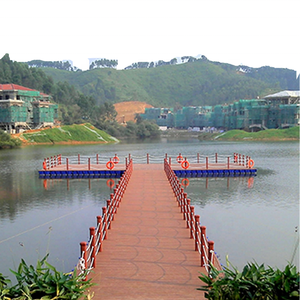 Durable Anti Slip Waterproof WPC Composite Decking <strong>Plank</strong> Galvanized Steel Floating <strong>Dock</strong> - Product Image 2