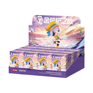 100% originale POPMART Bubble Mart Gold shople Battle Little Hero Hero serie portatile secondo Round scatola regalo Stand - Product Image 1