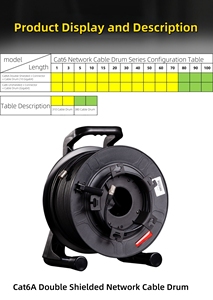 Exterior/Interior 380mm resistente al aceite/agua <span class=keywords><strong>CAT</strong></span> <span class=keywords><strong>6</strong></span> FTP red Cable carrete tambor alambre carrete aceite/resistente al agua Cables de comunicación - Product Image 5