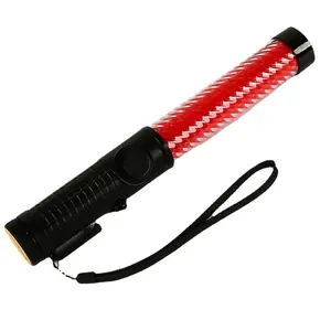 29cm 제조 업체 가격 높은 밝기 자기 주도 붉은 색 교통 지팡이 휘파람