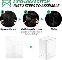 Heavy Duty 4 "pouces 0.5MM épaisseur protecteurs cristal clair en plastique étui de protection affichage pour Funko Pop vinyle