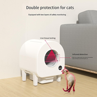 Produits intelligents pour animaux de compagnie, directement de l'usine : litière automatique pour chat Gato, grande capacité, facile à nettoyer