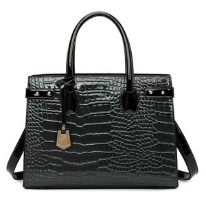 Stock <span class=keywords><strong>de</strong></span> fábrica, bolso <span class=keywords><strong>de</strong></span> mano <span class=keywords><strong>de</strong></span> PU con patrón <span class=keywords><strong>de</strong></span> cocodrilo, bolso <span class=keywords><strong>de</strong></span> <span class=keywords><strong>trabajo</strong></span> <span class=keywords><strong>de</strong></span> gran capacidad para mujer, cadena con forro <span class=keywords><strong>de</strong></span> poliéster, bolso <span class=keywords><strong>de</strong></span> oficina a la moda para mujer - Product Image 2