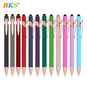 <span class=keywords><strong>Penne</strong></span> <span class=keywords><strong>a</strong></span> <span class=keywords><strong>Sfera</strong></span> <span class=keywords><strong>di</strong></span> <span class=keywords><strong>Lusso</strong></span> Personalizzabili con Logo, in Metallo Oro Rosa, <span class=keywords><strong>Penne</strong></span> Touch Screen con Finitura Soft Touch, Stampa UV, Inchiostro Nero, Design Moderno con Impugnatura in Gomma - Product Image 2