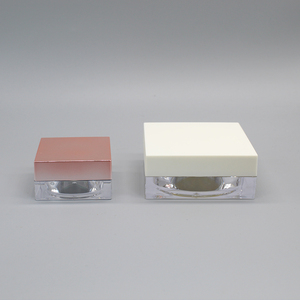 Rỗng Sang Trọng <span class=keywords><strong>15Ml</strong></span> 30Ml 50Ml Dung Lượng Nước Phẳng Vuông Nhựa Lỏng Bột Lọ - Product Image 3