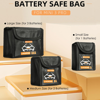 Tas baterai Lipo tahan api Drone, tas pelindung Lipo tahan panas, Tas Aman baterai Lipo tahan ledakan untuk FPV Dji Mini 3 Pro