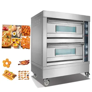 3 deck 6 trays commercial kitchen gas oven bakery machine equipment electric bread cake Pizza oven industrial deck baking oven