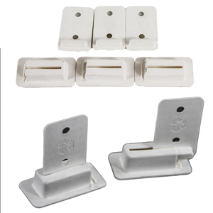 Clips de soporte de estante corrugado de papel reciclable ambiental para estantes de exhibición de conectores de cartón - Product Image 1