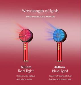प्रवृत्ति उत्पाद 2025 विरोधी बालों के झड़ने लाल प्रकाश चिकित्सा चिकित्सा खोपड़ी मालिश ब्रश इलेक्ट्रिक बालों की वृद्धि कंघी - Product Image 4